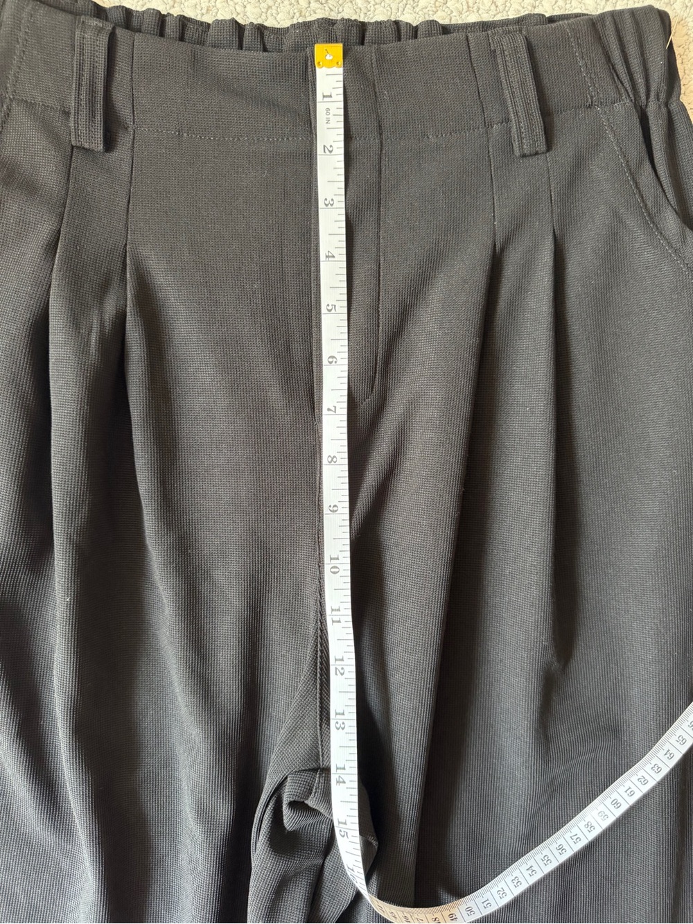 HALARA Flex Black High-Waist Wide-Leg Side Pockets Work or Leisure Pants Size XL - Picture 8 of 14